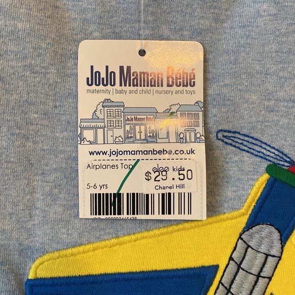 JoJo Maman Bebe T-shirt Airplanes. - Picture 3 of 5